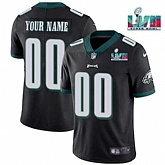 Men & Women & Youth Philadelphia Eagles Custom Black Super Bowl LVII Patch Vapor Untouchable Limited Stitched Jersey,baseball caps,new era cap wholesale,wholesale hats